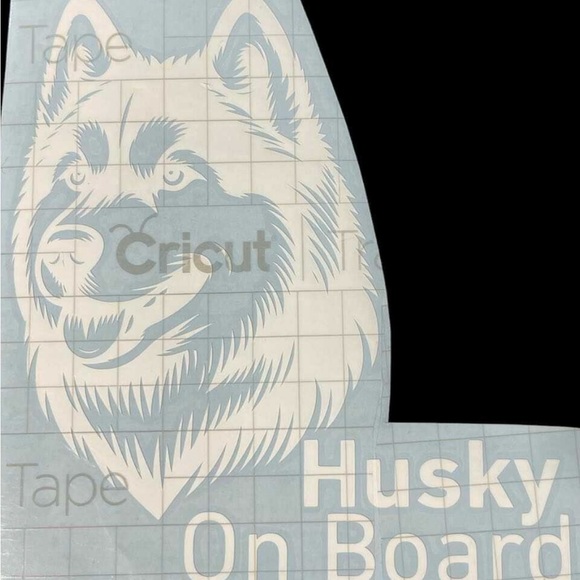 Husky Dog Car Vinyl Decal 7 inch - Picture 2 of 3